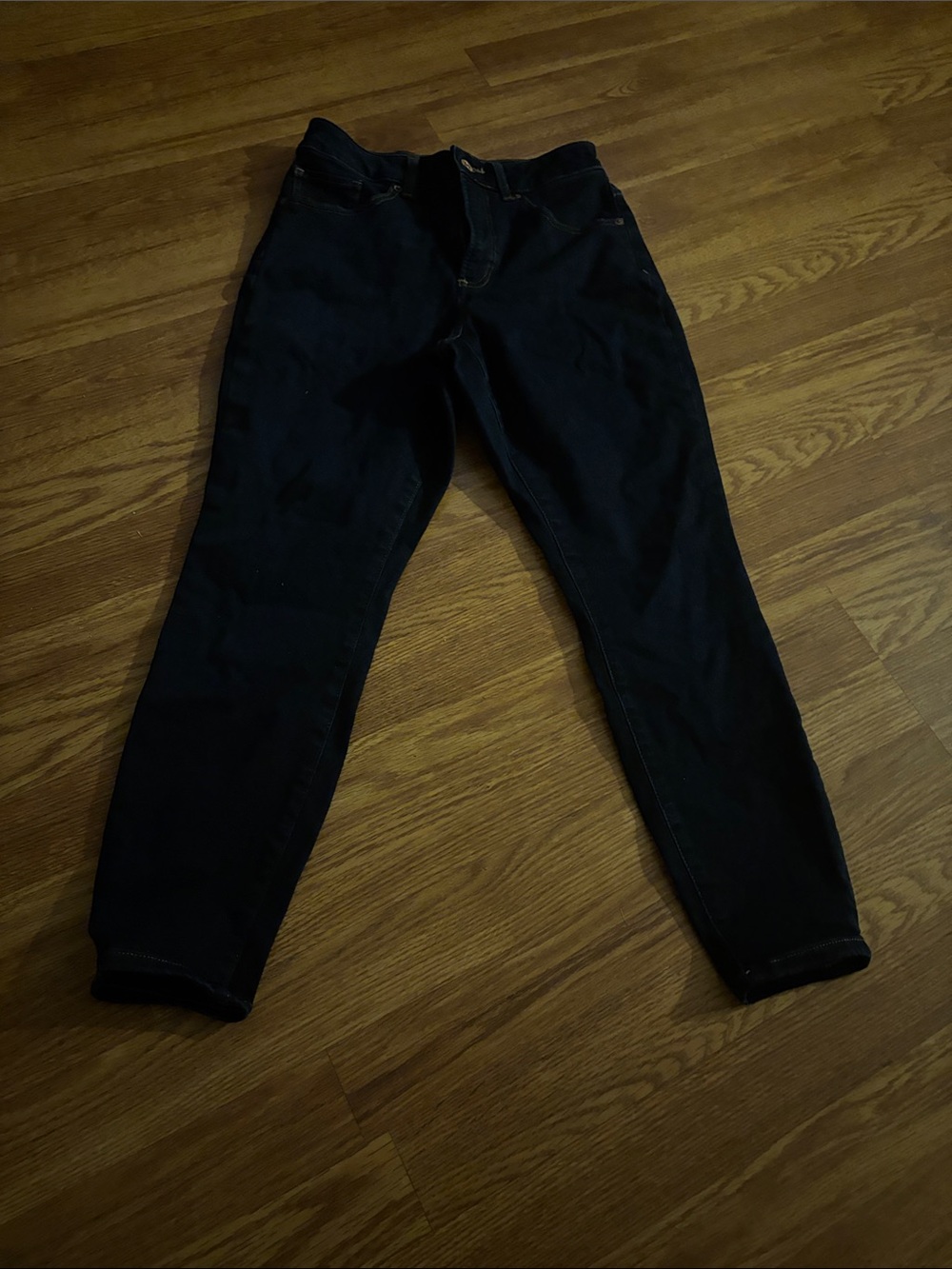 Express Women's Skinny Jeans in Dark Blue